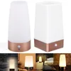 Night Lights LED Light Mini Motion Sensor Lamp Battery Powered Bedside Energy Saving Nightlight Reusable Household