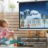 Salange 2800 Lumen Mini LED Home Projector P80 Projetor portátil 1080p Suporte Proyector para Presente de Video Video Crianças