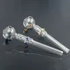 Wholesale Multi-colors Glass Pipes Oil Burners about 14cm Length 30mm Diameter Good Airflow Smoking Pipe with Color Glass Balancer Cheapest
