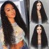 Part Wig Human Hair Deep Wave Wigs 150 Density Glueless Pre Plucked Brazilian Remy U For Women Natural Color