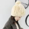 Cappello da donna in vera pelliccia di coniglio Rex, berretto invernale, copricapo caldo, elastico alto 2