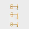 Charm-Designer-Set mit süßen siebenfarbigen Süßigkeiten-Ohrringen für Damen in kleinem, frischem Arc de Triomphe 2023 für den frühen Frühling U0DB
