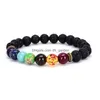 Beaded 7 Chakra Crystal Stone Beads Bracelets Bangles For Women Men Healing Pray Mala Elastic Yoga Bracelet Jewelry Gifts Drop Delive Dh2Op