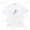Mäns T-shirts Spring/Summer New Street Simple Tee Löst överdimensionerad grundläggande nyckeltryck Kort ärm T-shirt Män T230404