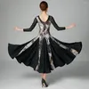 Stage Wear Leopard Ballroom Dance Competition Dress Women Ball Standard Fringe Waltz Rumba Costumes Modern
