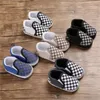 Classic Checker First Baby Walker Shoes for Boys and Girls Soft Soled Cotton Casual Sport Prewalker Baby Crib Shoes 0-18months GC1989