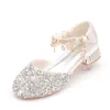 Sandalen Neue Mode Prinzessin Kinder Schuhe Mädchen Sandalen Casual Glitter Strass Kinder High Heel Kristall dent Performance Schuhe W0327