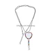 Сублимация пустых пустых каншера ожерелья для ожерелья для ожерелья с цепью с цепью для подвесной подвески с.