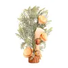 Fleurs décoratives, Mini arbre de noël, décoration d'ambiance de bureau, coton en pot