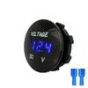 Mini Ronde Waterdichte Motorboot Motorfiets Meter DC5V-48V Led-paneel Digitale Voltmeter Tester Monitor Voltmeter