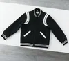 Black Saint Paris Baseball Jackets Długie rękawie męskie kurtka designerska