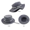 Chapeau de protection solaire chapeau de pêche unisexe UPF 50 chapeau seau à large bord Safari Boonie chapeau pour la plage en plein air randonnée Camping pêche