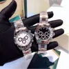 Multicolor Style Dial Man Watch Luksusowy zegarek Dayton Mens Watch Srebrna obudowa ze stali nierdzewnej 2813 Automatyczny ruch Mechnical Watch301r