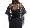 Women's Floral Lace Scarf Others Apparel Shawl with Tassels Soft Mesh Fringe Wraps for Wedding Evening Party Dresses Scarfs
