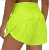 Ll Lemons Sports -87 Séchage rapide Hotty Shorts chauds Fices Fiess Fies Two-Piece Ight Proof Ined Yoga Eggings Running Golf Biker Pant