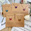 Trendy Pretty Butterfly Necklace for Women Bohemia Animal Pendant Chain Girls Fashion Statement Jewelry Gift