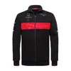 2023 F1 ZIP HOUDIE JACKE Formel 1 Team Black Red Patchwork Color Sweat Sweatshirt Driver Samma vårens höstens pullover -toppar