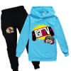 Clothing Sets 93 colors FGTEEV Hoodies Tops Pants 2pcs Set Kids Sportswear Suits Boys Toddler Outfit Girls Outerwear for Baby Unisex 230327