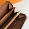 Plånböcker Klassiska herrplånbok Läder Praktisk Zippy Leisure Men's Multi- Slot Surround Zipper Men's Wallet med Box G230327