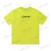 T-shirts voor heren Trapstar Hyper T-shirt Borduurwerk Solid Color Trend Loose Fit katoenen korte mouw zomer T230327