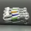 Smoking Pipes Double filtering pot Wholesale Glass bongs Oil Burner Pipes Water Pipes Glass Pipe Oil