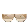 Högkvalitativ fashionabla solglasögon Herrens lyxdesigner Kvinnors solglasögon Integrerad lins Fashion Ins Samma personliga ögonskydd One-Piece FFM0093