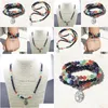 Perlen 108 Mala Chakra Armband oder Halskette 7 Yoga Meditation für Frauen reiner Naturstein Drop Lieferung 202 Dhrzh