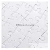 Sublimatie spaties A4 70 PCS Jigsaw Puzzles met frame voor doe -het -zelf op maat Witte kartonnen warmteoverdracht blanco puzzel d dhmfa