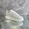 2023Top New Women Mens Sneaker Casual Shoes Leather Sneakers broderade ränder Vita skor Flat Platform Walking Sport Casual Shoes