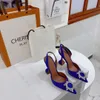 Dress Shoes designer Wedding the party high heel aminaa luxury Fashion woman man sandal Crystal shoes sunflower diamond heels 10 cm heel