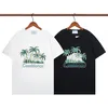 카사블랑카 남성 T 셔츠 디자이너 T 셔츠 인과 통기성 티셔츠 편지 인쇄 의류 미국 사이즈 S-2XL