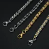 Chains 361L Titanium Steel Necklace Personality Punk Hip-Hop Gold Black Color Chain Men Street Jewelry
