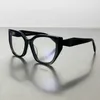 2024 Top designers luxury designer sunglasses New P Pop Home Fashion Women's Big Face Shows Thin Red Book Hot Popularity Irregular Black Frame Glasses Style 1