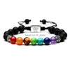 Perlen Yoga Handgemachte 7 Chakra Baum des Lebens Charm Armbänder Lavasteine Mticolor Perlen Seil Armband Frauen Männer Armreifen Dro Dhxlh