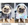 Dog Apparel French Bulldog Reflective Hoodies Pet Dog Clothes for Small Big Dogs Clothing Pitbull Jacket Chihuahua Windbreaker S-5XL PC1360 230327