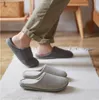 Män tofflor sandaler vita grå glider tofflor mjuka bekväma hemhotell tofflor skor storlek 41-44 fem h872#