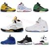 jumpman 5 Scarpe Fire Red Michigan Scarpe da pallacanestro 5 Uomo Donna Scarpe casual Sneakers Black Grape Fresh Prince Muslin Satin Bred Scarpe da ginnastica Scarpe sportive