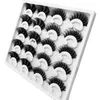 Faux cils 10 paires 8D Curling naturel épais vison cils bouclés fournitures de beauté à la main en gros