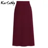 Skirts KarSaNy Autumn Winter Knit Pencil Skirt Women High Waist Skirts Womens Knited Split Midi Skirt For Women Autumn 6XL 230327