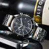 Avanadores de pulso para homens 2023 Novos relógios masculinos Seis agulhas Todos os discos de trabalho Work Quartz Watch 1884 Top Luxury Brand Chronógrafo Relógio Cinturão de Aço Menas Breitl