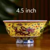 Services de table 4,5 pouces Jingdezhen Ramen bol en céramique os porcelaine riz soupe bols conteneur maison cuisine vaisselle accessoires artisanat 230327