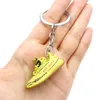 Keychains 3D Shoe Model Mini Sneakers Keychain Gift Box Bags Backpacks Decorative Ornaments Car Door Key Chain Surprise For Boyfriend