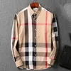 2023Luxurys Designers Camicie eleganti da uomo Fashion Trend Casual Business Camicia da cocktail Manica lunga Tinta unita Estate Comodo colletto alla coreana M-3XL # 19