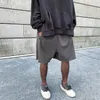 High Street Solid Designer Shorts Fashion Brand Season 6 Loose Capris Knee Length Sweatpants