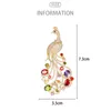 Brosches Korean Fashion Peacock Female Temperament Corsage Sacka Jacka Cardigan Shawl Scarf Spuckle Pins Accessories