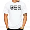 Men's T Shirts Eat Sleep Jetski Mens Printed Shirt O-neck Fashion Casual High Quality Print