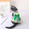 Costumes de chat printemps été vêtements pour animaux de compagnie robes de mode avec arc pour chats chaton Sphynx vêtements robe de princesse persane Ropa Para Gato