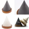 Jewelry Pouches Vintage Cone Shape Wooden Bracelets Bangle Display Watch Holder Rack