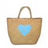 Beach Bags Japanese and Korean Wind Seaweed Woven Bag Flower Basket Women s Hand Straw Shoulder Tourist Beach Bag 230327