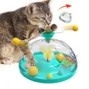 Cat Furniture Scratchers Interactive tower cat toy turntable ball kitten teasing puzzle treasure chest pet training supplies accessories 230327